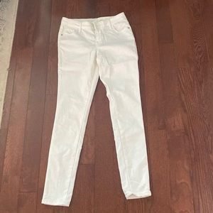 Old navy mid rise white skinny jeans